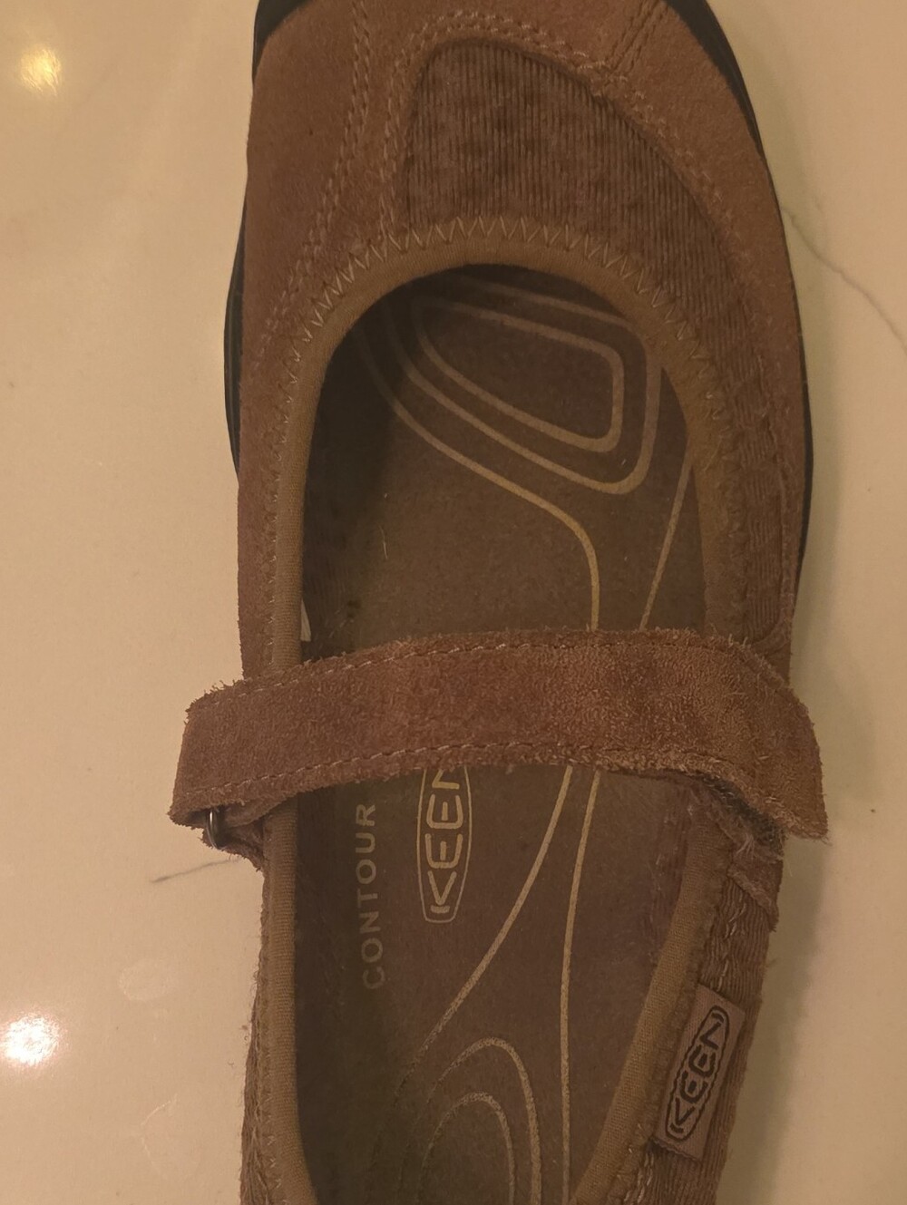 Keen Womens 7.5 Brown Suede Mary Jane Slip-On